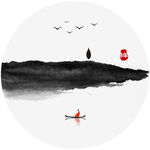 禅意水墨画装饰画