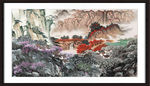 中堂画山水