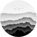 抽象山水画