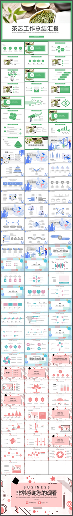 简约工作总结汇报PPT模板