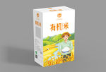 有机米包装平面展开图