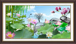 国画荷花