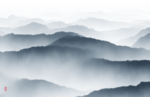 抽象山水画