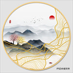 禅意山水画