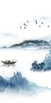 奢华山水画玄关 TIF分层