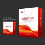 红色手提袋 手提袋设计 手提袋