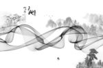 意境风景山水框画 TIF分层