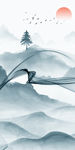 线条玄关风景挂画 TIF分层