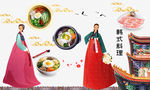 韩式料理工装背景墙