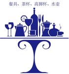 硅藻泥矢量刻图欧式餐厅高清背景