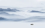 高清 中国风山水画 TIF分层
