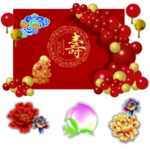 寿宴背景素材