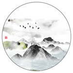 背景山水画