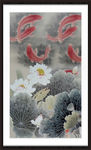 荷花水墨画
