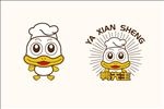 鸭先生logo吉祥物