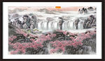中堂画山水
