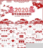 春节主题活动策划中国风PPT