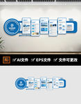 简洁科商务通用企业文化墙形象墙