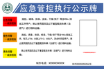 应急管控执行公示牌   环保牌