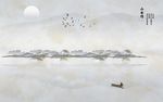 烟笼寒水月笼沙