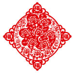 矢量春节剪纸窗花