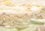 流水生财大理石纹