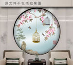 手绘花鸟