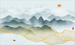 抽象山水画