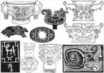 商周时代 古代传统珍藏纹理
