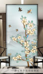 手绘工笔花鸟装饰画