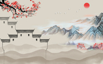 徽式建筑背景
