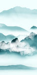 中国风新山水风景画 TIF分层