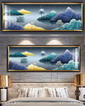 北欧风景床头晶瓷画