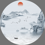 水墨山水画