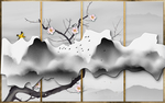 山水背景墙