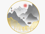 新中式轻奢背景墙装饰画