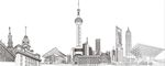 上海建筑线稿