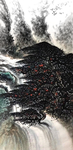 泼墨山水水墨画