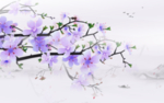 水墨桃花