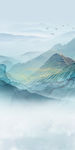 高清 玄关山水新画 tif分层