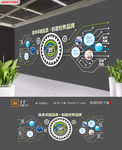 现代简约科技企业文化墙