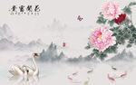 花开富贵山水画新款画TIF分层
