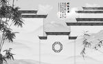 中式 山水画高档画 TIF分层