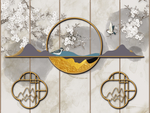 新中式背景墙