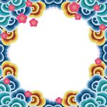 中国风鼠年新年边框