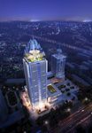 高档商业中心鸟瞰建筑效果图
