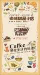 甜品咖啡厅展架易拉宝