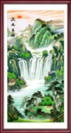 竖幅山水画