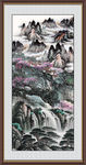 竖幅山水画