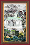 竖幅山水画